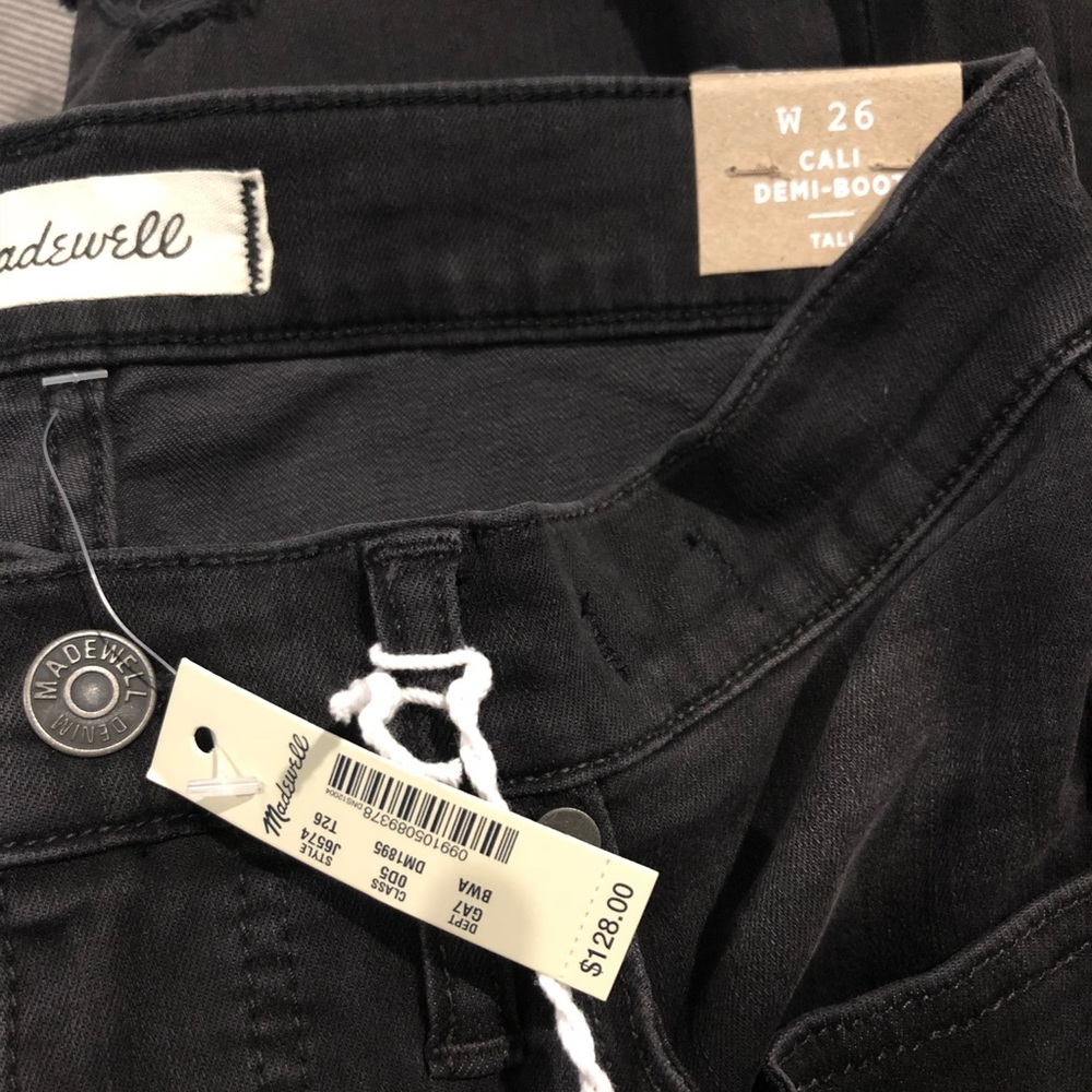 Madewell Cali Demi-Boot Jeans Chewed-Hem Tall - Picture 3 of 5
